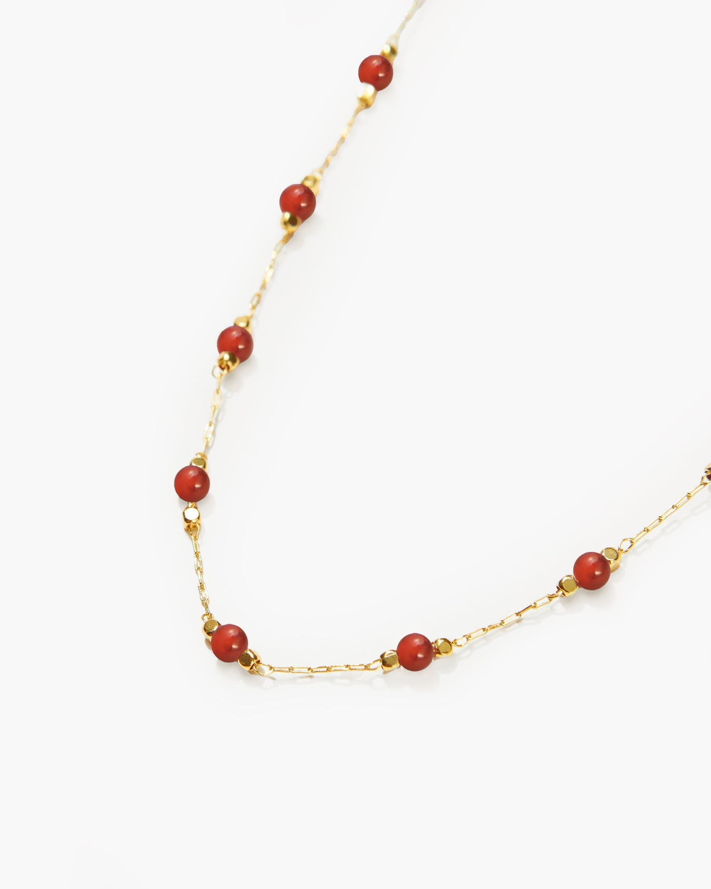 Carnelian Beaded Necklace