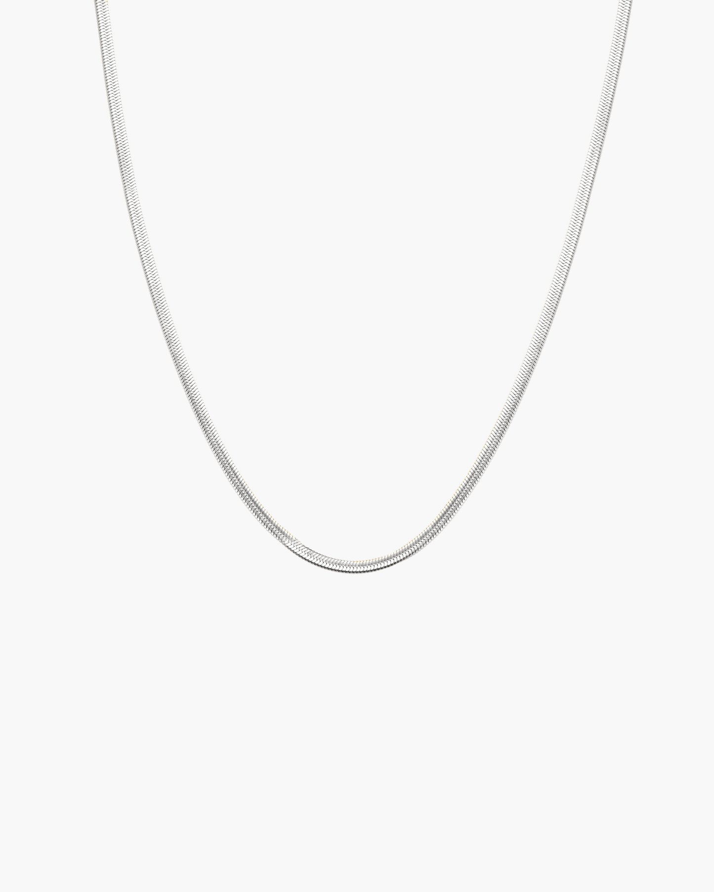 3mm Herringbone Chain Necklace