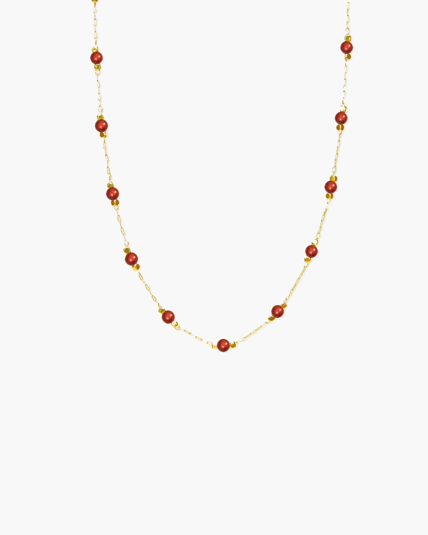 Carnelian Beaded Necklace